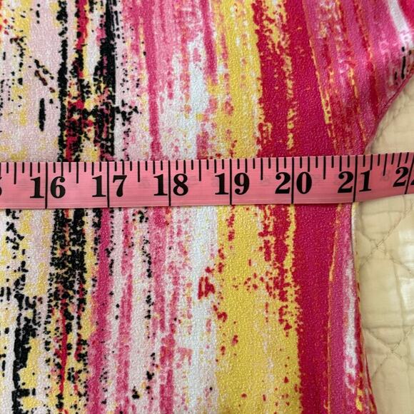 URBANAGE Vibrant Lounge Dress Sz 1X Dramatic Hippie Retro 70s Lagen Look Relaxed - Picture 7 of 8